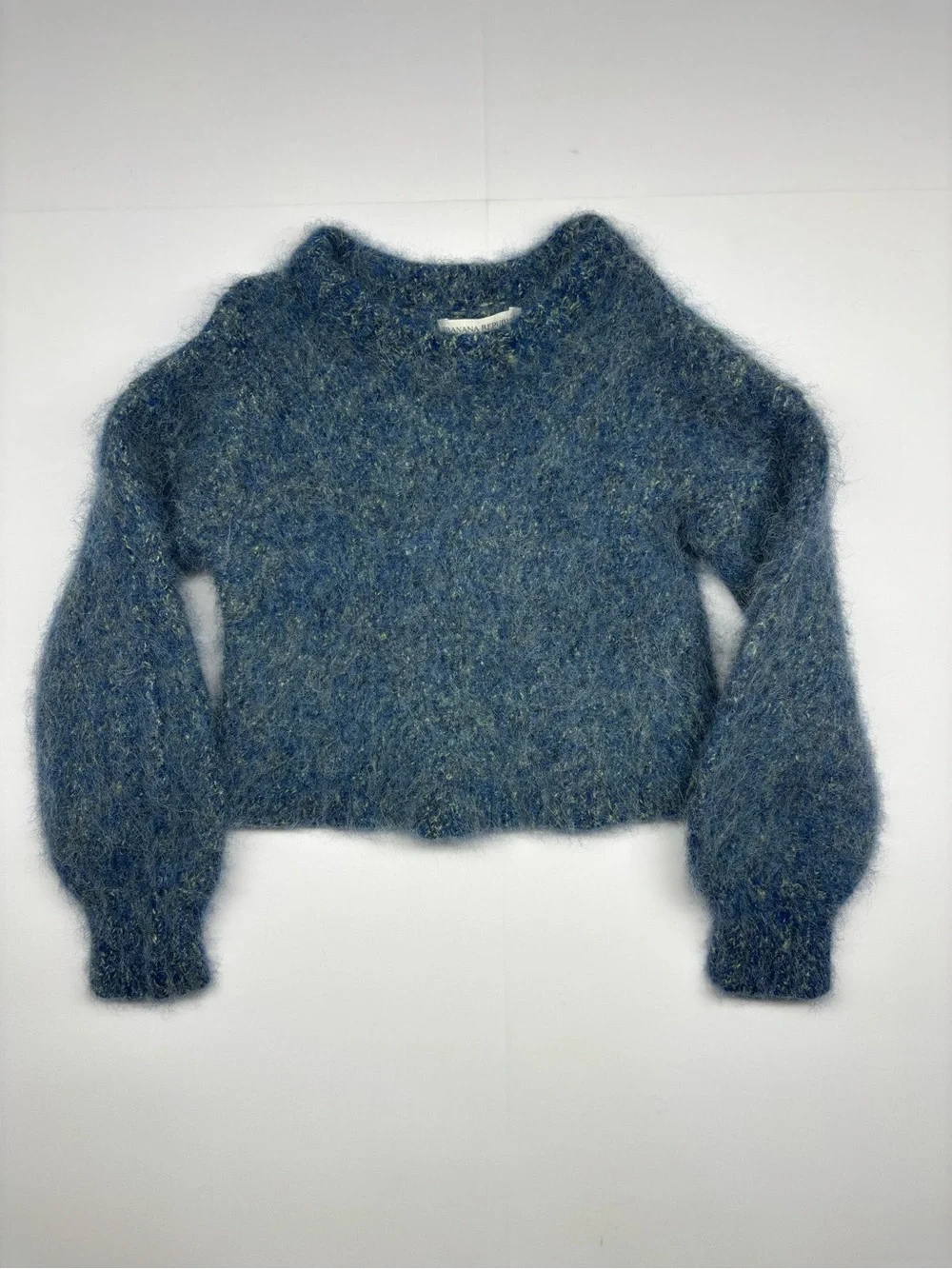 Banana Republic Girls Blue Fuzzy Knit Sweater